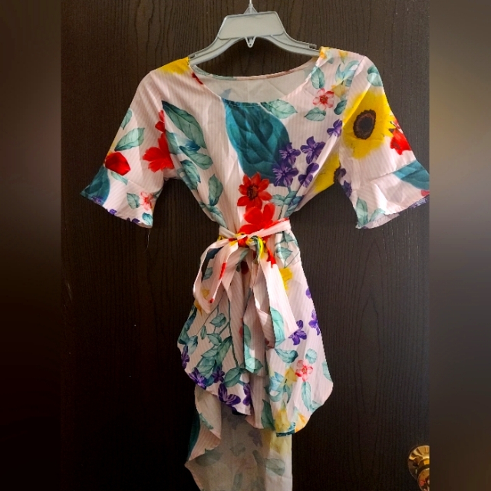 Baby Pink flower blouse